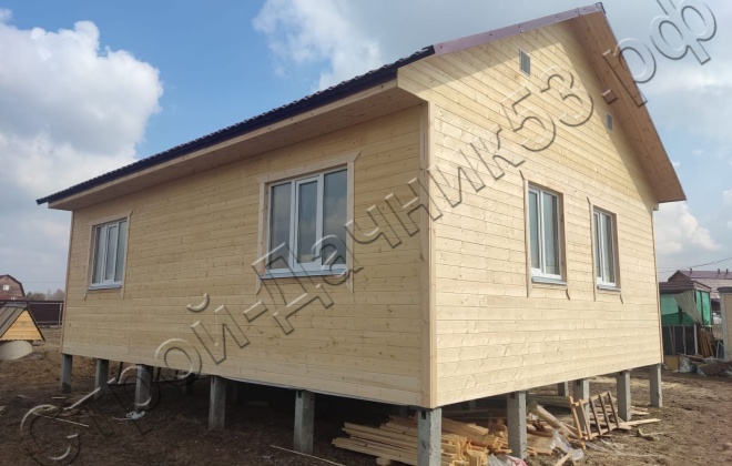 4 Каркасно-щитовой дом Д-3, 9х8.5м, 67.5 М², Московская область, Можайский район, деревня Старое Село. (4)